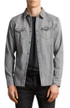 Men's Allsaints Gamble Slim Fit Sport Shirt - Grey