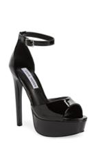 Women's Steve Madden Major Platform Sandal .5 M - Black