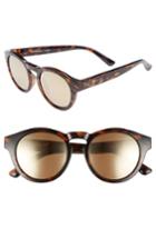 Women's Seafolly Whitehaven 49mm Round Lens Polarized Sunglasses - Dark Tort