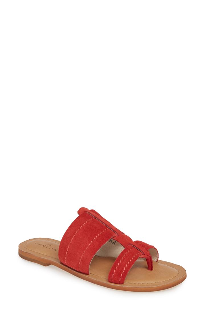 Women's Caslon Mateo Slide Sandal M - Red