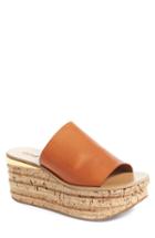 Women's Chloe Camille Cork Platform Sandal .5us / 35.5eu - Brown