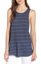 Women's Frank & Eileen Tee Lab Stripe High Neck Tank - Blue