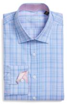 Men's English Laundry Trim Fit Plaid Dress Shirt - 32/33 - Pink