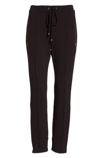 Women's Tracy Reese Zip Hem Joggers - Black