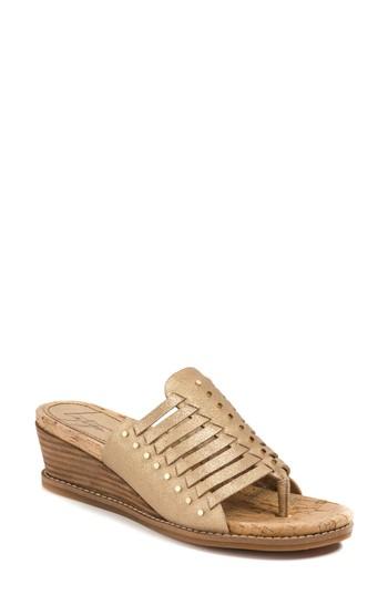Women's Latigo Winnie Wedge Sandal M - Metallic