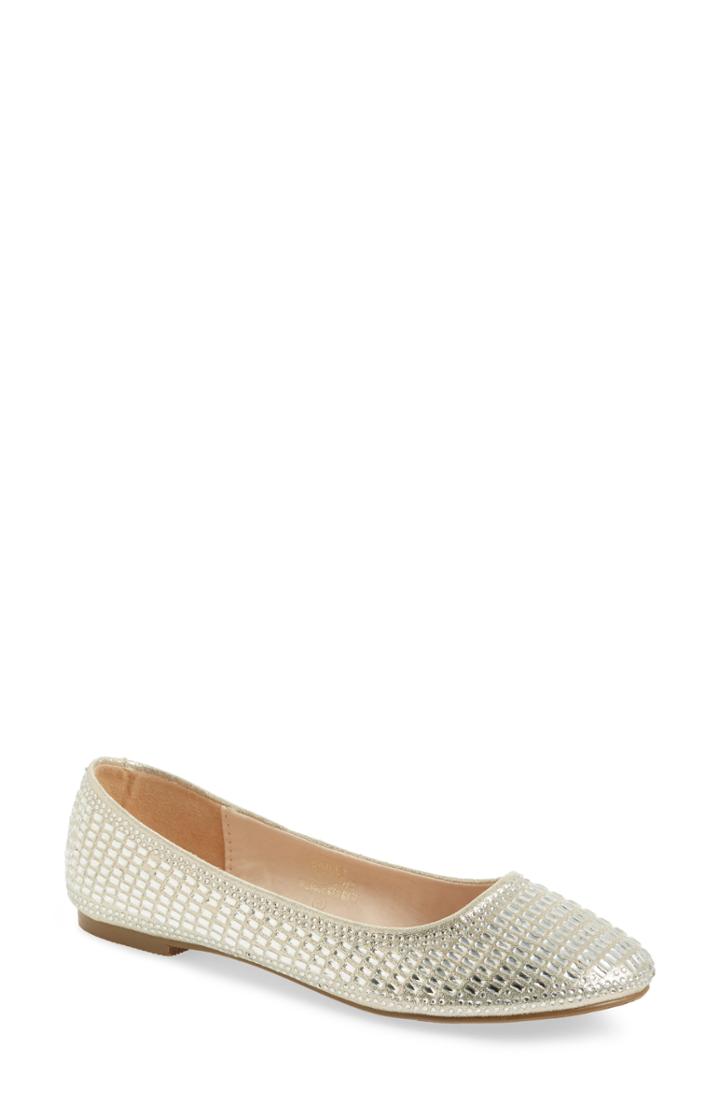 Women's Lauren Lorraine Bailey Ballet Flat M - Beige