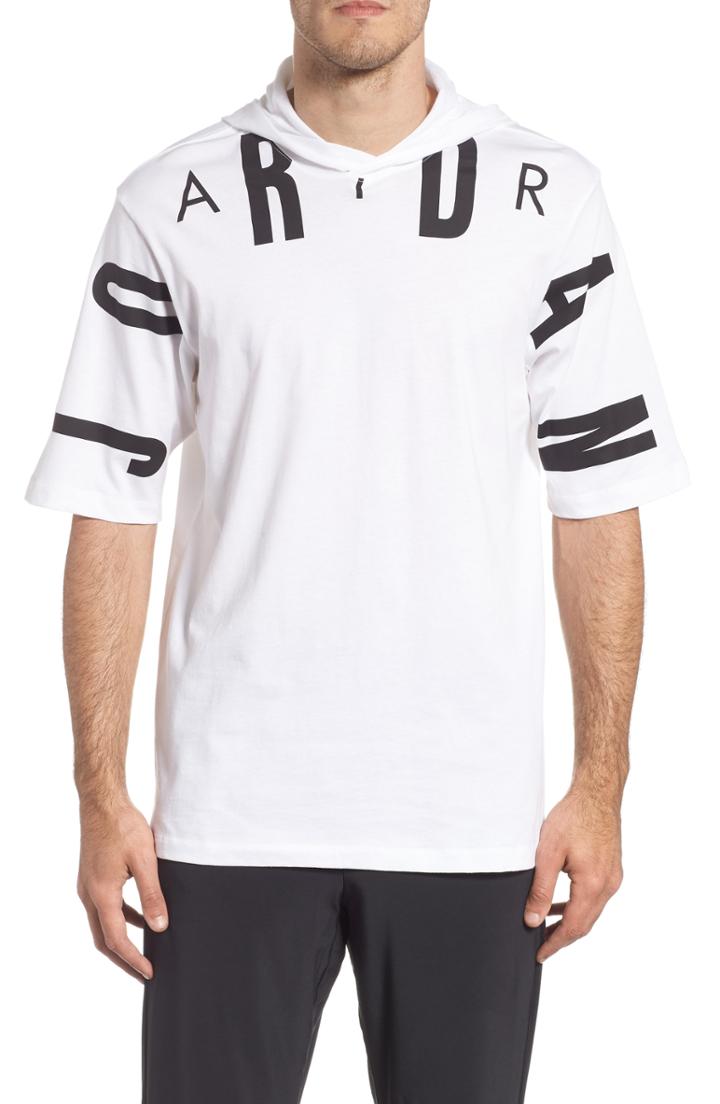 Men's Jordan 23 Hooded T-shirt, Size - White