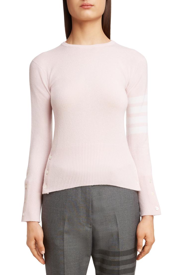Women's Thom Browne 4-bar Cashmere Sweater