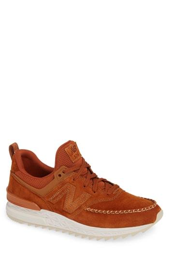 Men's New Balance 574 Sport Sneaker D - Brown