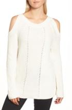 Women's Chelsea28 Cold Shoulder Sweater, Size - Ivory