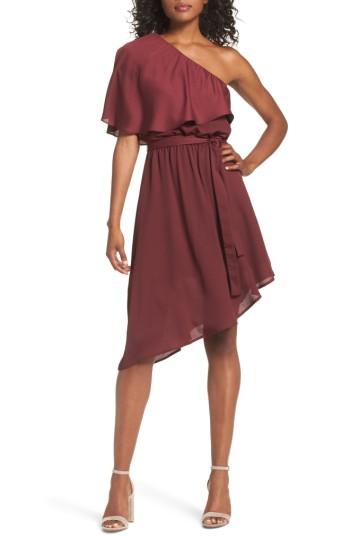 Women's Charles Henry One-shoulder Asymmetrical Dress