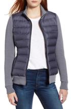 Women's Marc New York Puffer Jacket With Knit Sleeves - Grey