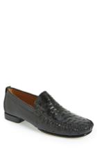 Men's Mezlan 'rollini' Ostrich Leather Loafer .5 M - Black