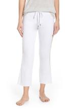 Women's David Lerner Crop Flare Lounge Pants - White