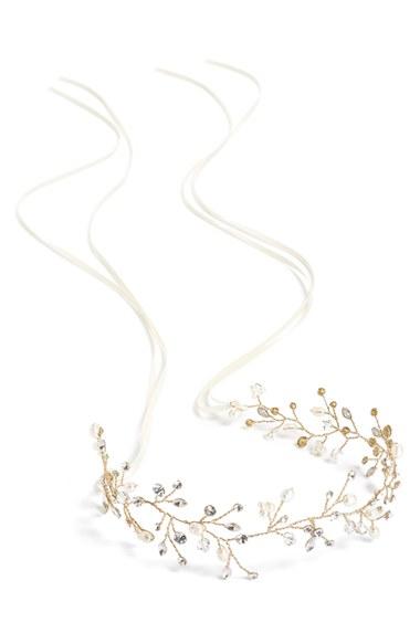 Brides & Hairpins 'vitalia' Pearl & Jeweled Head Band