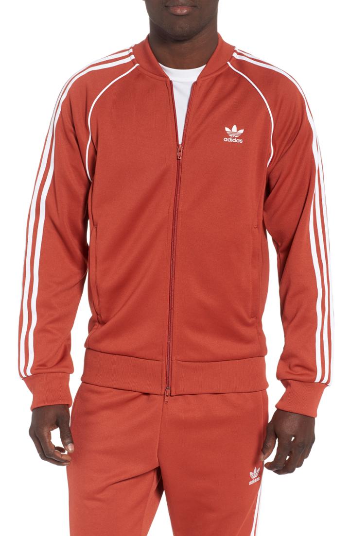 Men's Adidas Sst Track Jacket - Orange