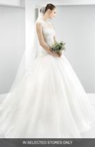 Women's Jesus Peiro Embroidered Bodice Organza Drop Waist Gown, Size In Store Only - Ivory