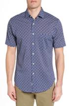Men's Peter Millar Cars Of Cuba Sport Shirt - Blue
