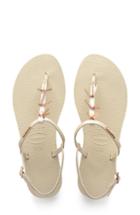 Women's Havaianas You Riviera Embellished Sandal /40 Br - Beige