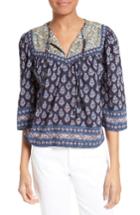 Women's La Vie Rebecca Taylor Indienne Cotton Split Neck Top