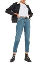 Women's Topshop Mom Jeans W X 30l (fits Like 28-29w) - Blue