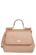 Dolce & Gabbana 'small Miss Sicily' Leather Satchel - Brown