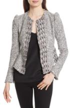 Women's Rebecca Taylor Mixed Tweed Jacket - Black
