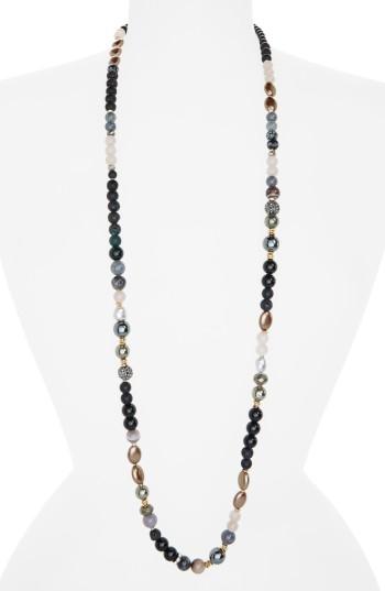 Women's Nakamol Design Long Mixed Stone Necklace