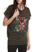 Women's Free People Butterfly Valentine Embellished Tee - Black