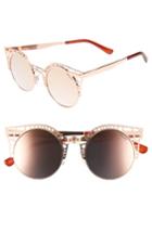 Women's Quay Australia Fleur 49mm Round Sunglasses -