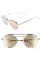 Women's Cutler And Gross 47mm Round Sunglasses - Gold/ Angel Pearl