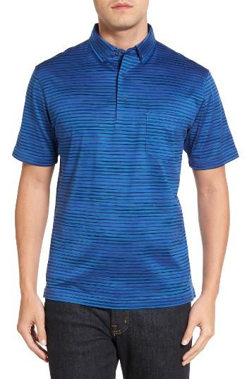 Men's Bugatchi Stripe Jersey Polo