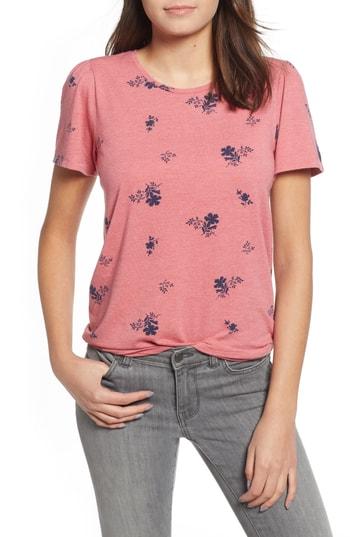 Women's Lucky Brand Floral Print Tee - Pink
