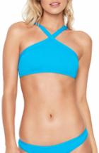 Women's L Space Ridin' High Bikini Top - Blue