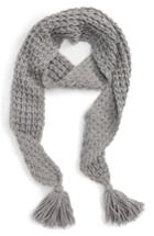 Women's Rebecca Minkoff Chunky Knit Skinny Scarf, Size - Grey