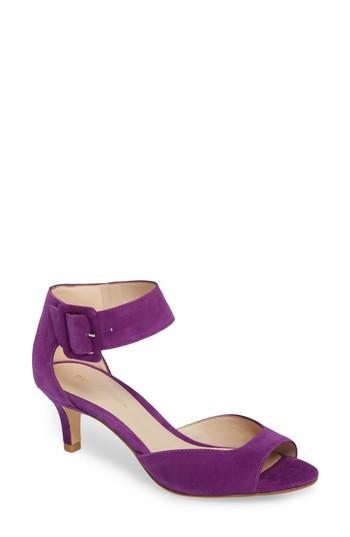Women's Pelle Moda 'berlin' Ankle Strap Sandal .5 M - Purple