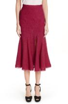 Women's Oscar De La Renta Flare Hem Tweed Skirt