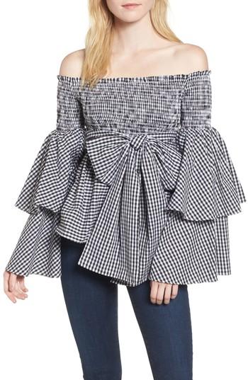 Women's Stylekeepers Disco Fever Off The Shoulder Top - Black