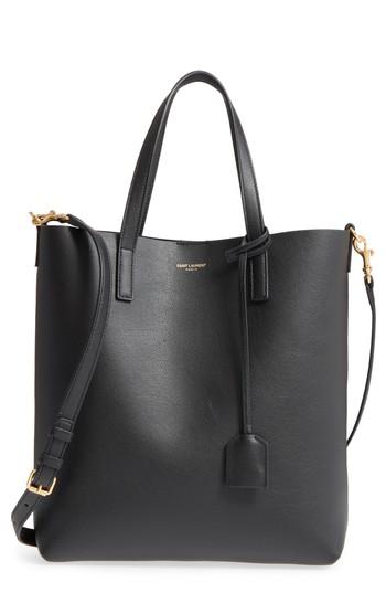 Saint Laurent Toy Shopping Leather Tote - Blue