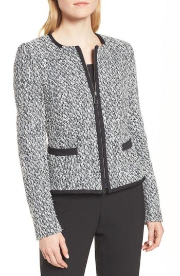 Women's Boss Kalaila Tweed Jacket R - Blue