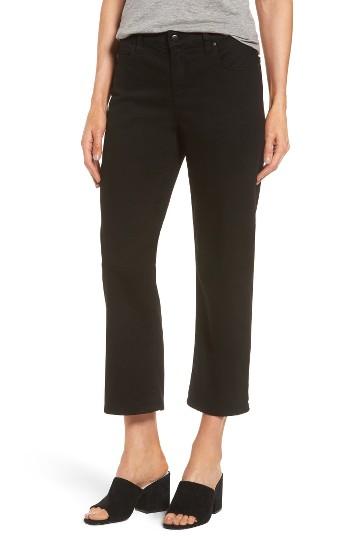 Women's Eileen Fisher Wide Crop Jeans - Black