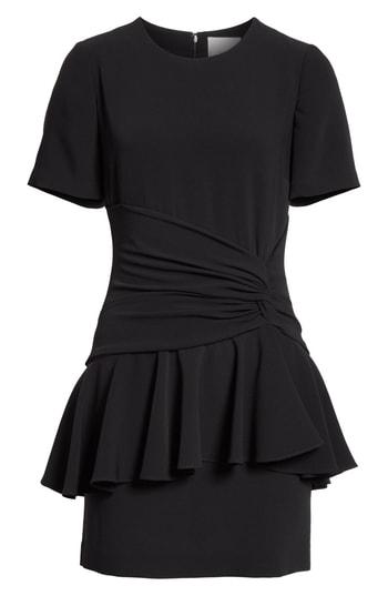 Women's Cinq A Sept Fontaine Peplum Dress - Black