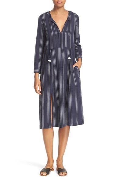 Women's Sea Slit Stripe Dress