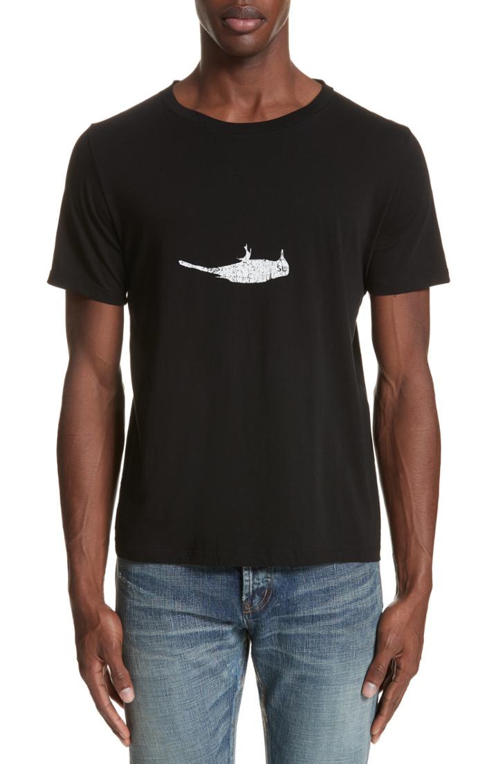 Men's Saint Laurent Bird Graphic T-shirt