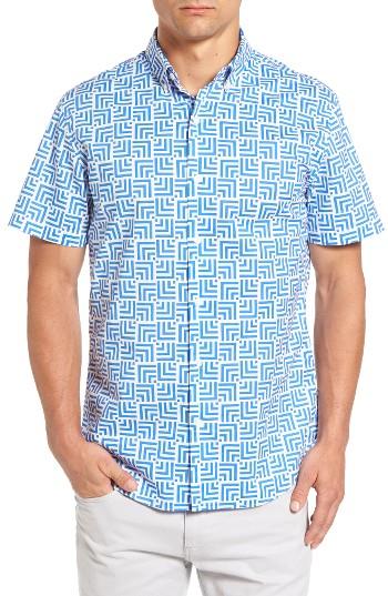 Men's Bonobos Slim Fit Optic Print Short Sleeve Sport Shirt