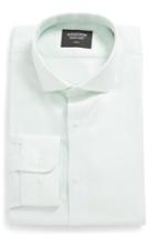 Men's Nordstrom Men's Shop Trim Fit Solid Dress Shirt 32/33 - Green