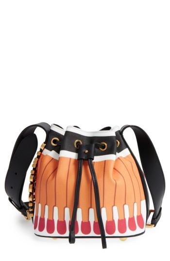 Moschino 'it's Lit Matchbook' Bucket Bag -