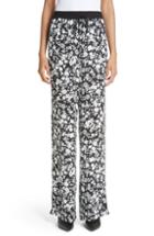 Women's Yigal Azrouel Celosia Floral Print Track Pants - Black