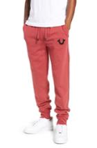 Men's True Religion Brand Jeans Metallic Buddha Sweatpants, Size - Red
