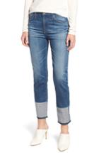 Women's Ag The Isabelle High Waist Cuff Crop Straight Leg Jeans